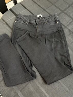PAIGE Black Skinny Jeans - Slim Rise